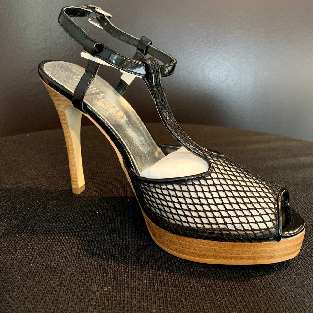 Sexy Colin Stuart Black Fishnet Heels!